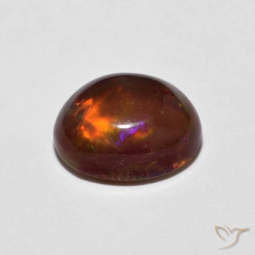 9,17 ctw natürlicher Mehrfarbig Schokoladenopal, Oval, Lichtundurchlässig