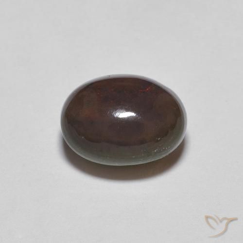 0.64ct Natürlicher Mehrfarbig Schokoladenopal, Oval, Lichtundurchlässig