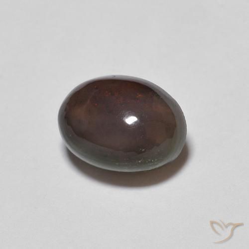 9,17 ctw natürlicher Mehrfarbig Schokoladenopal, Oval, Lichtundurchlässig
