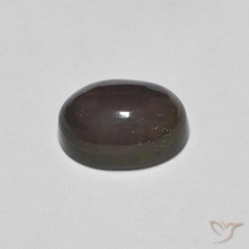 9,17 ctw natürlicher Mehrfarbig Schokoladenopal, Oval, Lichtundurchlässig