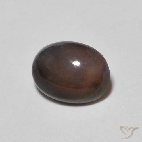 9,17 ctw natürlicher Mehrfarbig Schokoladenopal, Oval, Lichtundurchlässig