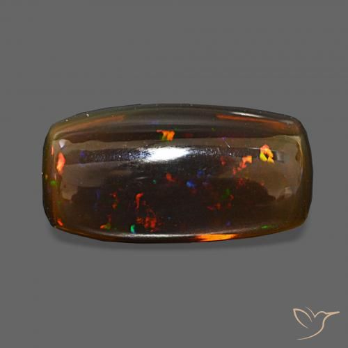7.39ct Mehrfarbig Schokoladenopal, Kissen, Transparent
