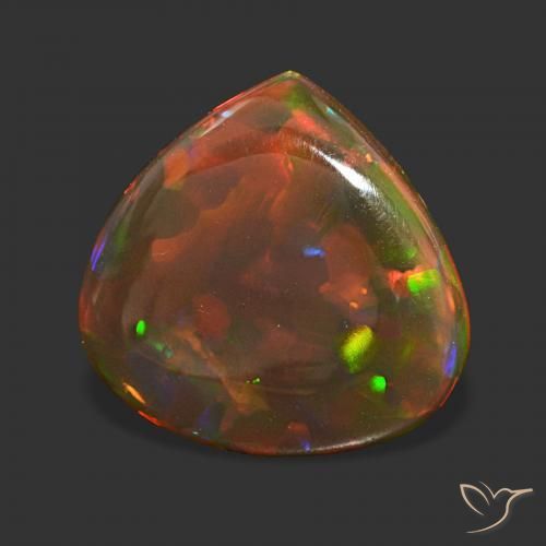 9,17 ctw natürlicher Mehrfarbig Schokoladenopal, Birnenform, Transparent