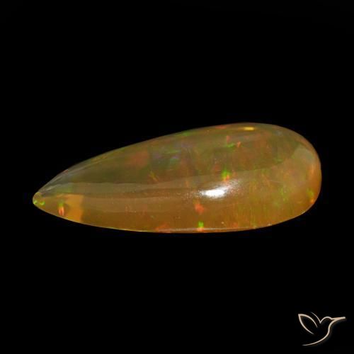 9,17 ctw natürlicher Mehrfarbig Schokoladenopal, Birnenform, Transparent