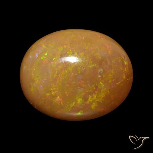12.74ct Mehrfarbig Schokoladenopal, Oval, Lichtundurchlässig
