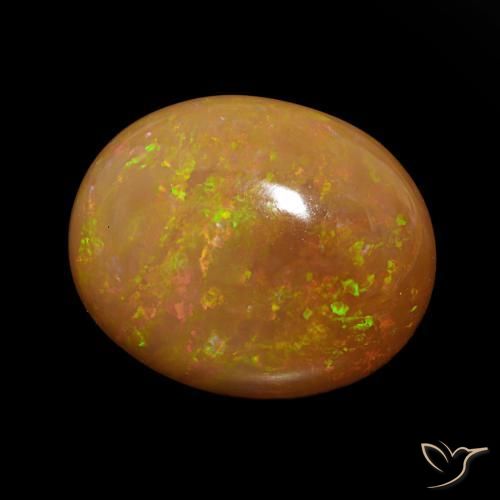 9,17 ctw natürlicher Mehrfarbig Schokoladenopal, Oval, Lichtundurchlässig
