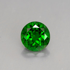 1,40 ctw natürlicher grüner Chromdiopsid, Rundschliff, VS