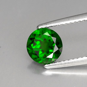 1,40 ctw natürlicher grüner Chromdiopsid, Rundschliff, VS