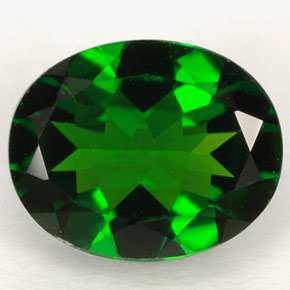 2,62 ctw natürlicher grüner Chromdiopsid, Oval Schliff, VVS