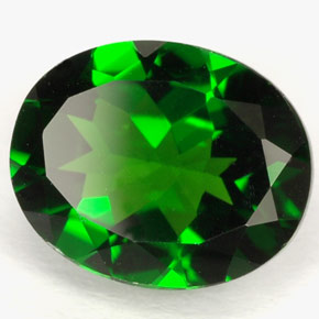2,62 ctw natürlicher grüner Chromdiopsid, Oval Schliff, VVS