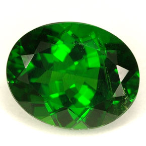 2,84 ctw natürlicher grüner Chromdiopsid, Oval Schliff, VS-SI