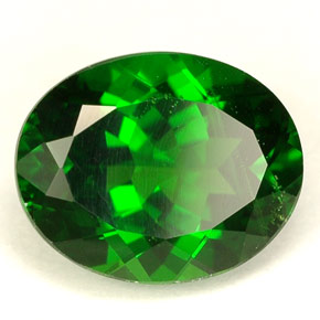 2,84 ctw natürlicher grüner Chromdiopsid, Oval Schliff, VS-SI