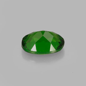 0,89 ctw natürlicher grüner Chromdiopsid, Oval Schliff, VS