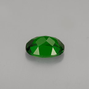 0,87 ctw natürlicher grüner Chromdiopsid, Oval Schliff, VS