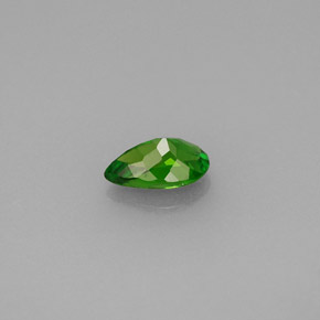 0,46 ctw natürlicher grüner Chromdiopsid, Birnenform, VVS
