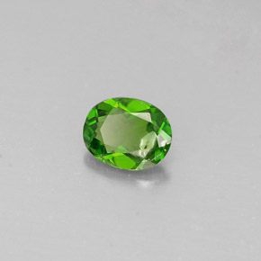 0,28 ctw natürlicher grüner Chromdiopsid, Oval Schliff, VS