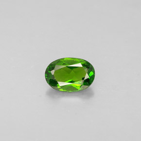 0,28 ctw natürlicher grüner Chromdiopsid, Oval Schliff, VS