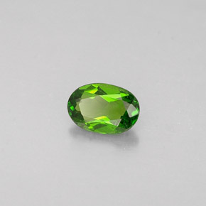 0,28 ctw natürlicher grüner Chromdiopsid, Oval Schliff, VS