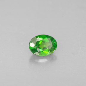 0,28 ctw natürlicher grüner Chromdiopsid, Oval Schliff, VS