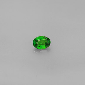 0,30 ctw natürlicher grüner Chromdiopsid, Oval Schliff, VS