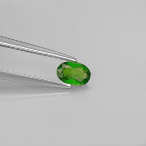 0,26 ctw natürlicher Grün Chromdiopsid, Oval Schliff, VS