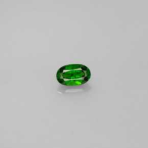 0,34 ctw natürlicher grüner Chromdiopsid, Oval Schliff, VS-SI