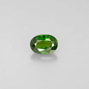 0,32 ctw natürlicher grüner Chromdiopsid, Oval Schliff, VS