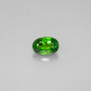 0,26 ctw natürlicher grüner Chromdiopsid, Oval Schliff, VS
