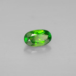 0,39 ctw natürlicher grüner Chromdiopsid, Oval Schliff, VS