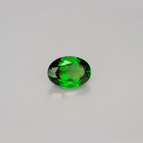 0,91 ctw natürlicher grüner Chromdiopsid, Oval Schliff, VS