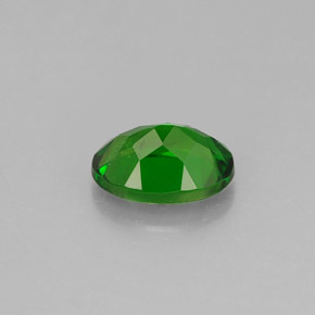 0,86 ctw natürlicher grüner Chromdiopsid, Oval Schliff, VS
