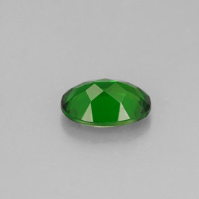 0,79 ctw natürlicher grüner Chromdiopsid, Oval Schliff, VS