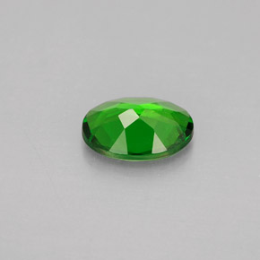0,71 ctw natürlicher grüner Chromdiopsid, Oval Schliff, VS