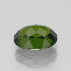 1,00 ctw natürlicher grüner Chromdiopsid, Oval Schliff, VS