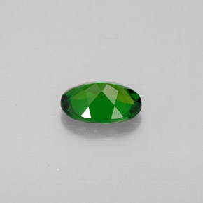 0,79 ctw natürlicher grüner Chromdiopsid, Oval Schliff, VVS-VS