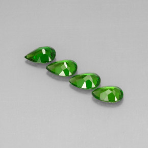  ct natürliche grüner Chromdiopsid-Edelsteine, Birnenform, VVS-VS