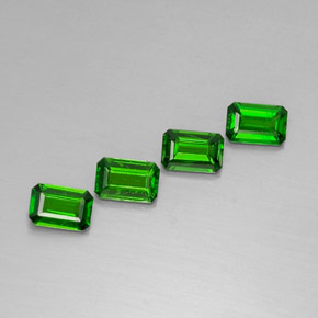  ct natürliche grüner Chromdiopsid-Edelsteine, Smaragdschliff, VS
