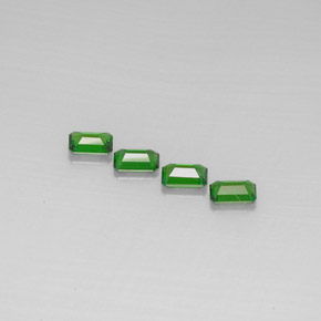  ct natürliche Grün Chromdiopsid-Edelsteine, Smaragdschliff, VS