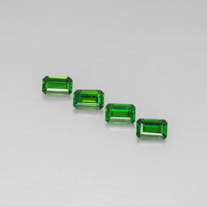  ct natürliche Grün Chromdiopsid-Edelsteine, Smaragdschliff, VS