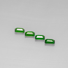  ct natürliche Grün Chromdiopsid-Edelsteine, Smaragdschliff, VS