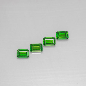  ct natürliche grüner Chromdiopsid-Edelsteine, Smaragdschliff, VS