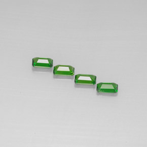  ct natürliche grüner Chromdiopsid-Edelsteine, Smaragdschliff, VS