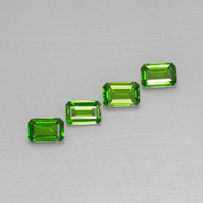  ct natürliche grüner Chromdiopsid-Edelsteine, Smaragdschliff, VS