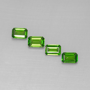  ct natürliche grüner Chromdiopsid-Edelsteine, Smaragdschliff, VS