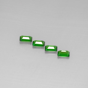  ct natürliche grüner Chromdiopsid-Edelsteine, Smaragdschliff, VS
