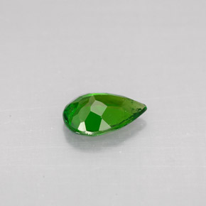 0,60 ctw natürlicher grüner Chromdiopsid, Birnenform, VS