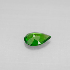 0,50 ctw natürlicher grüner Chromdiopsid, Birnenform, VS