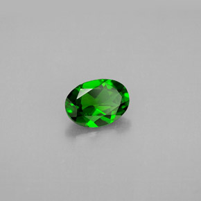 0,73 ctw natürlicher grüner Chromdiopsid, Oval Schliff, VVS