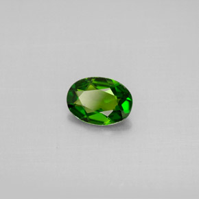 0,65 ctw natürlicher grüner Chromdiopsid, Oval Schliff, VVS