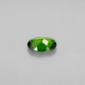 0,65 ctw natürlicher grüner Chromdiopsid, Oval Schliff, VVS
